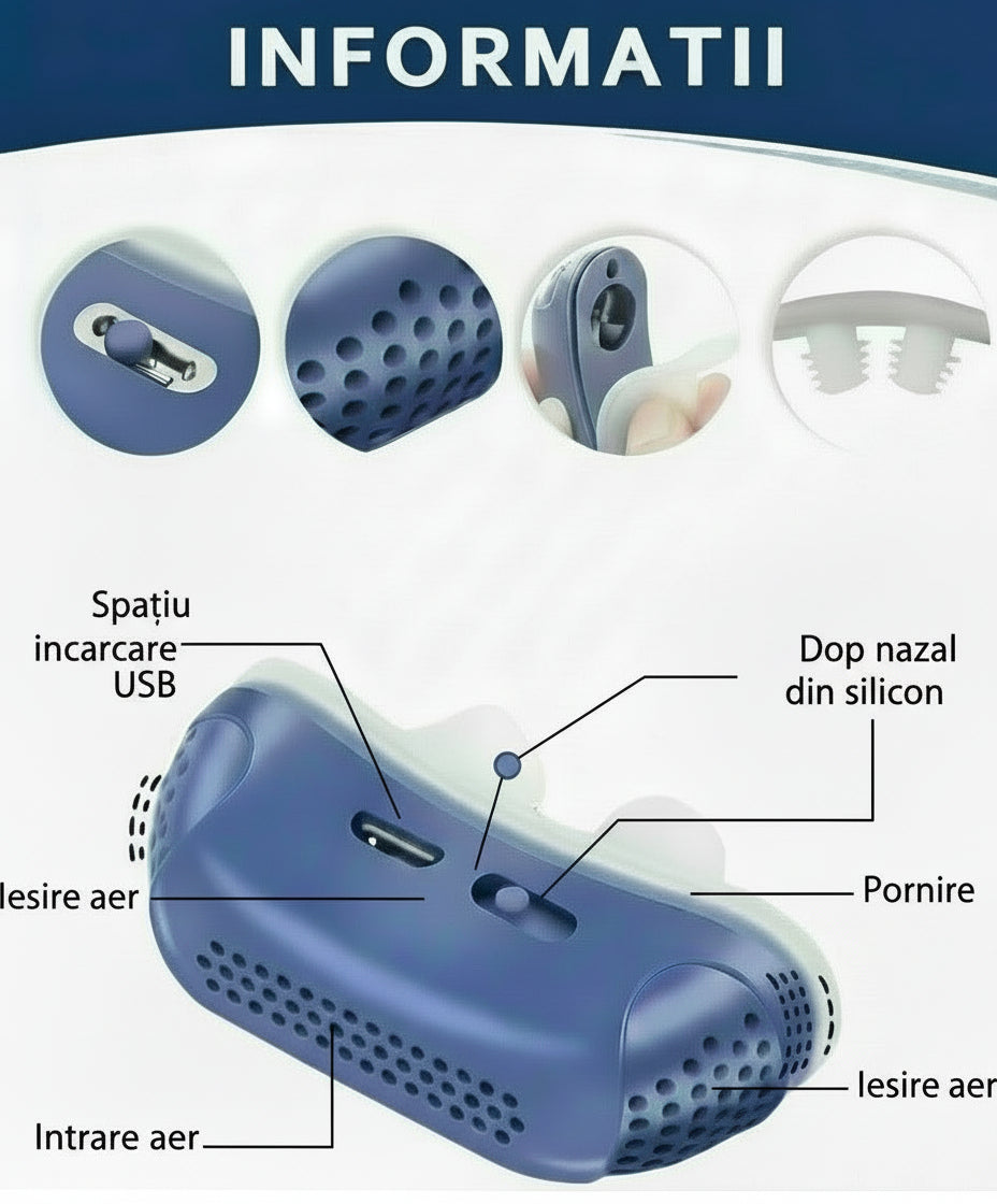 Aparat anti-sforăit Portabil somn calm